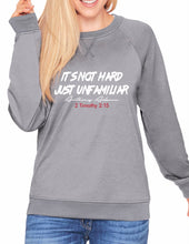 Load image into Gallery viewer, It's Not Hard Just Unfamiliar Crew Sweatshirt (unisex)